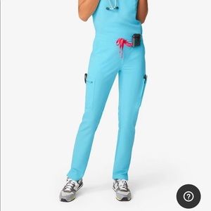Figs Neon Blue Yola scrub bottoms Tall